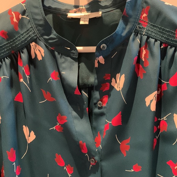 Joie long sleeve silk button up blouse - Picture 3 of 5